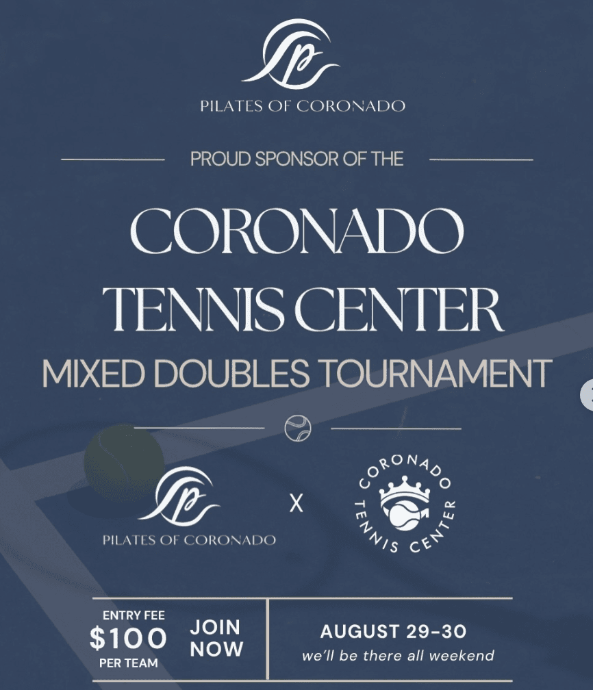 Pilates of Coronado Mixed Doubles Tennis Tournament